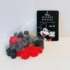 Disney Mickey Mouse Icon 12 Pack Reusable Ice Cubes - Black / Red